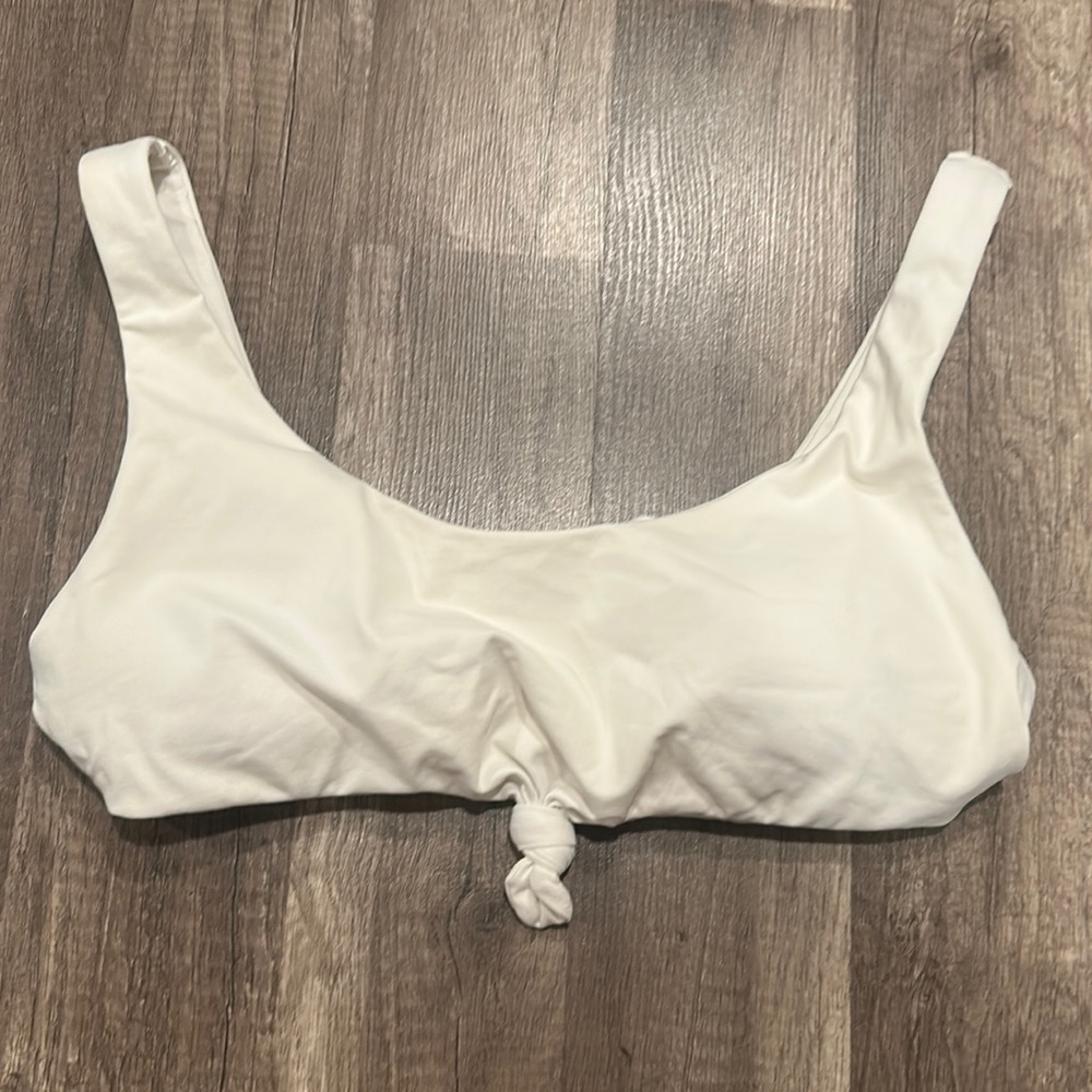 BECCA White Bikini Top